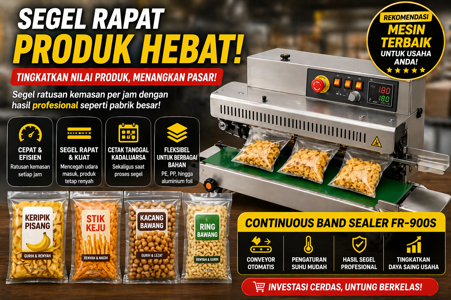 Panduan Memulai Bisnis Snack dengan Kemasan Berkelas Industri